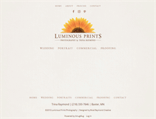 Tablet Screenshot of luminousprints.com